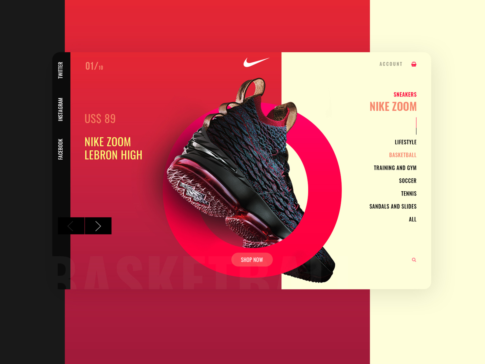 Website Concept For Nike By Magdalena R On Dribbble