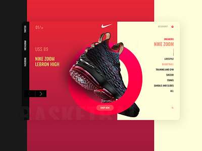 WEBSITE CONCEPT FOR NIKE by Magdalena R on Dribbble