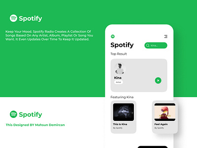 Spotify Music app branding illustration illustrator invision logo ui uidesign uiinspiration uiux webdesign