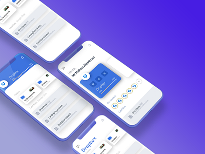 Dropbox app illustration uxdesign uidesign appdesign xd