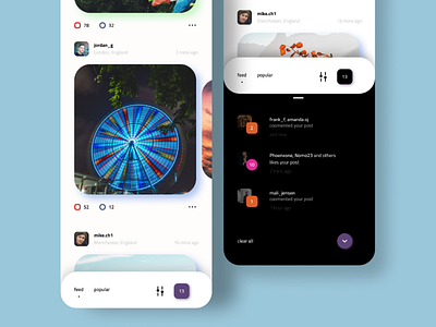 Social App ui uidesign uiux ux webdesi