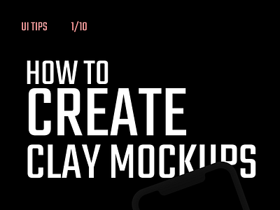 Clay mockups illustrator ui uidesign uiux ux