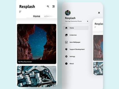 Resplash reDesign appdesign figma invision ui uidesign uiux ux webdesign