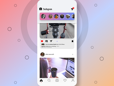 Instagram reDesign appdesign figma invision ui uidesign uiux ux webdesign