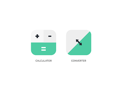 Calculator & Converter design flat flat icons icon icon app logo logo 2d