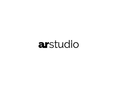 Arstudio Logo design flat icon logo simple typography