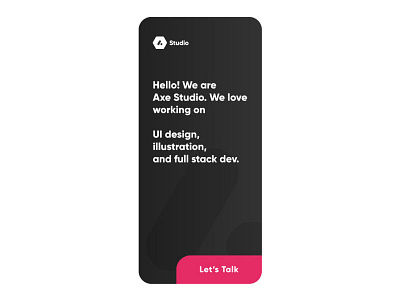 Axe Studio Web design for phone