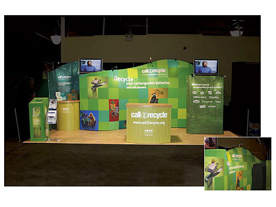 Call2Recycle Trade Show Booth art direction exhibition design graphic design