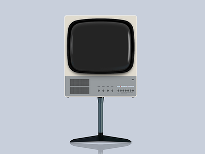 Braun FS 80 Television Vector Illustration