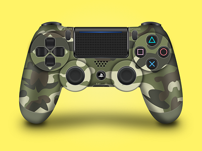 Dualshock Ps4 Controller Camouflage Edition By Nikola Lazarevic On Dribbble