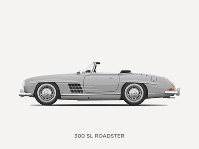 Mercedes-Benz 300 SL Roadster Illustration