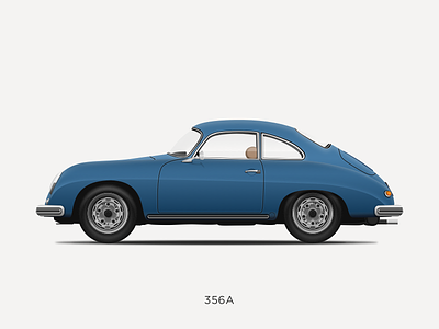 Porsche 356 A Illustration