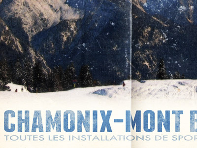 Chamonix V2 franchise futura photoshop poster poster design retro vintage