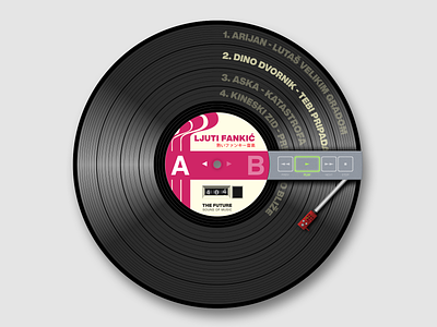 Vinyl is the New Black concept design funky illustration sketch sketchapp vector vinyl vinyl record