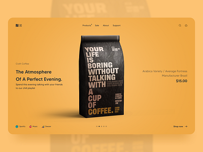 CC Craft Coffee branding coffee coffee bag color design logo minimal orange product product design typography ui ux vector web website