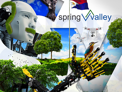 Spring Valley Poster Art design graphics design photo manipulation poster design