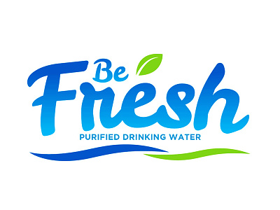 Be Fresh Purified Drinking Water Logo business logo graphic design illustration logo logo design purified drinking water logo water logo