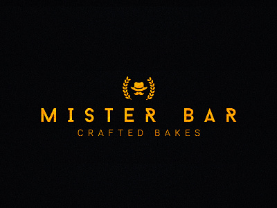 Mister Bar Crafted Bakes business logo graphic design illustration logo logo design purified drinking water logo water logo
