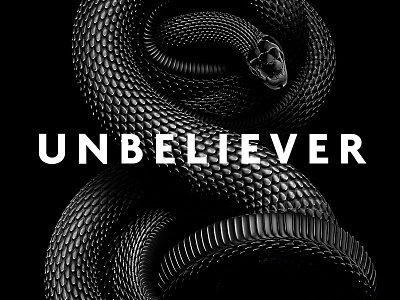 Unbeliever black and white cinema 4d photoshop snake