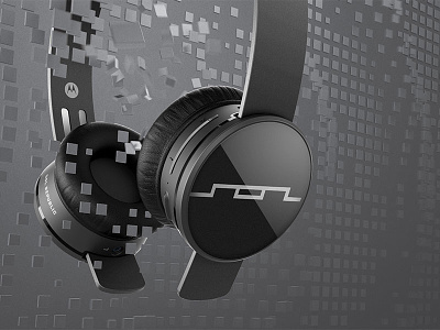 SOL Republic — Tracks Air 3d cg cinema 4d design headphones packaging pattern retouching sol republic