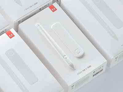 Adobe Ink & Slide Packaging adobe clean design minimal packaging print spectrum white