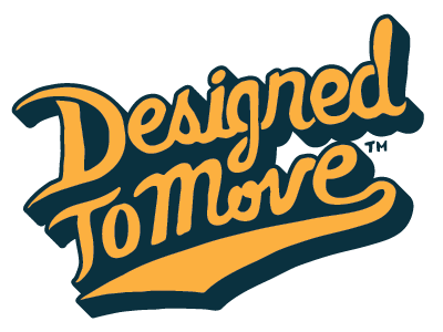 Designed to Move hand lettering lettering logo typography