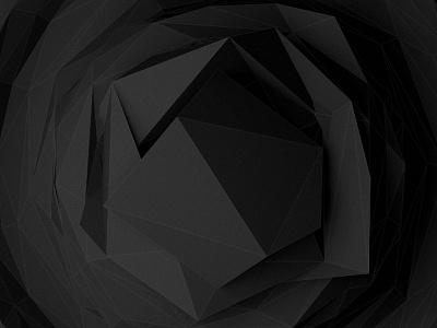 Facets 2 black carbon cinema 4d dark geometry low poly low polygon lowpoly polygon