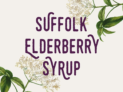 Logo design + branding for Suffolk Elderberry Syrup
