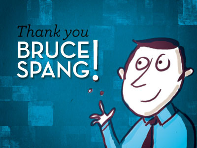 Thank You Bruce illustration thank you