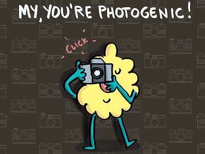 My, you're photogenic! camera cartoon cute ferbils illustration photography