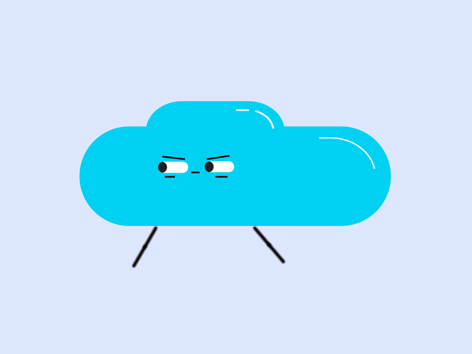 cloud run animated cloud cute gif walk walkcycle