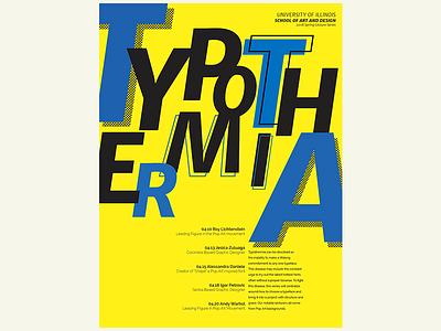 Typothermia pop art poster typography