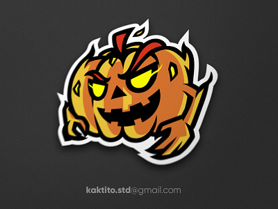 pumpkin branding debut design designgraphic esport logo mascot mascot logo vector