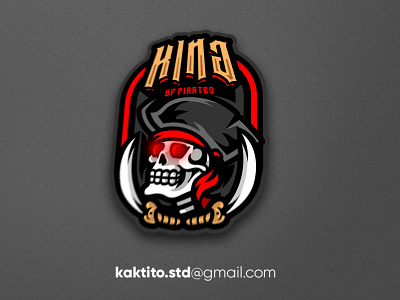 King of Pirates logo branding debut design designgraphic esport logo mascot mascot logo sport vector