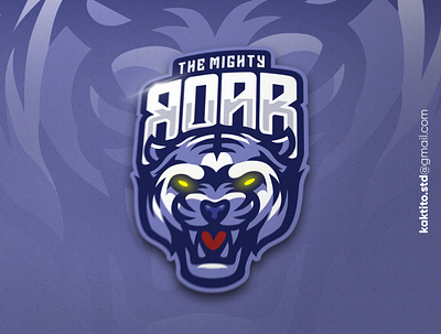 The Mighty Roar logo animal debut design designgraphic esport logo mascot mascot logo sport vector