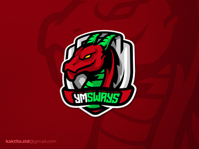 YMSWAYS logo debut design designgraphic esport logo mascot mascot logo vector