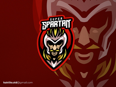 Super Spartan debut design designgraphic esport illustration logo mascot mascot logo vector