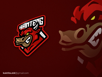 Bull Banteng debut design designgraphic esport logo mascot mascot logo vector