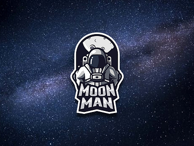 Moon Man design esport logo mascot mascot logo sport vector