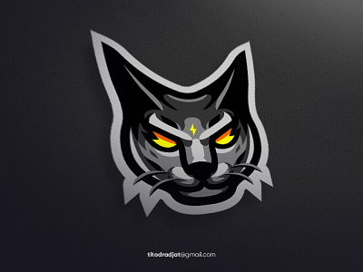 the cat "pure's logo" animal brand debut design designgraphic esport illustration logo mascot mascot logo pet potrait sport vector