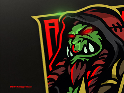 Thrall for World of Warcraft artist branding debut design designgraphic esport illustration logo mascot potrait sport vector