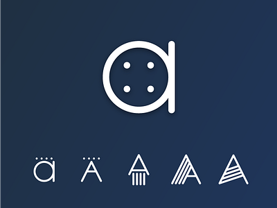 anschluss4 a letter logo