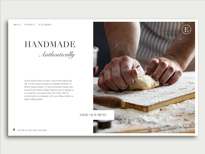 Handmade Pasta daily ui design food italian minimal pasta ux uxd website