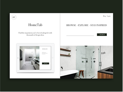 Home inspiration bathroom browse design home ipad landing page minimal minimalism ux uxd web