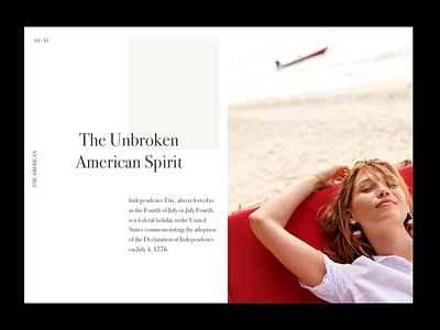 American america daily ui design landing page minimal minimalism ui ux uxd web website