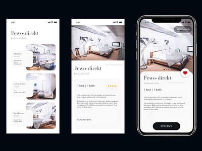 Apartment booking - mobile daily ui design ios minimal minimalism mobile product design typography user experience ux uxd