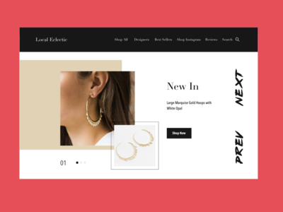 Jewelry Shop Concept daily ui design ecommerce minimal minimalism ui user experience ux uxd web web design website