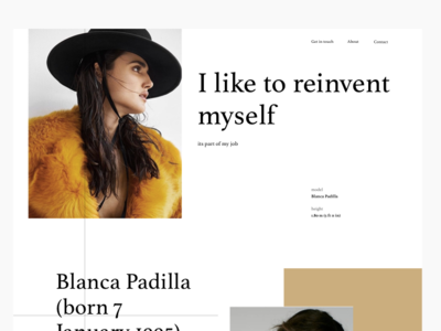 Blanca biography clean design grid minimal typography ui ux ux design uxd web design website