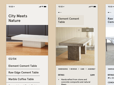 Coffee Table clean daily ui design minimal minimalism mobile mobile design typography ui ux uxd