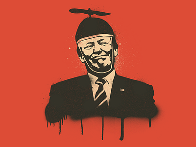 Trump stencil illustration photoshop spray spray paint texture trump